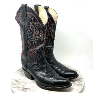 Rio Bravo Leather Western Boots 9.5 Mens Rodeo Barn Cowboy Riding Utility Work